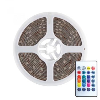   HOME LS 5000SOUND Zenére villogó LED szalag, 5m, RGB, szett, 150LED