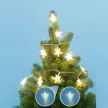 HOME MLC 10/CS WH LED-es csillag mini fényfüzér, 10 hidegfehér LED ( MLC 10/CS WH )