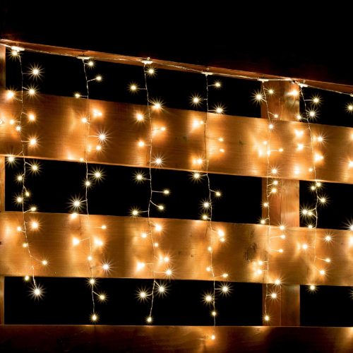 HOME Micro LED-es cluster fényfüggöny, melegfehér, 8pr. ( MLF 300/WW )