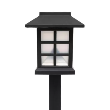   HOME MX716 napelemes kerti lámpa, 12db-os display, műanyag, 2 db hidegfehér LED, kültéri, beltéri