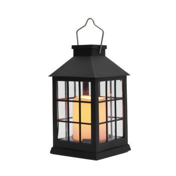   Home MXLTN1 napelemes lámpás, 12db melegfehér LED, valósághű lángeffekt, akkumulátor, 6db-os display