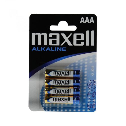 Maxell LR03 AAA elem, alkáli, 4db/bliszter ( MaxellLR03 )