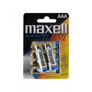   MAXELL LR034-2 AAA elem, alkáli, 4+2db/bliszter ( MAXELLLR034-2 )