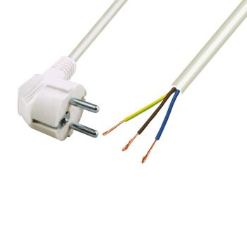   USE N 7 hálózati csatlakozókábel, 3x0,75, 2 méteres kábellel fehér színben ( N 7 )