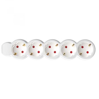 HOME NV 5-3/WH/1,5 5-ös eloszto 3m fehér védőér.