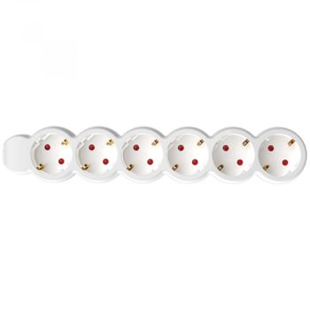   HOME NV 6-3/WH/1,5 6os elosztó 3m, 3x1,5mm2, fehér ( NV 6-3/WH/1,5 )