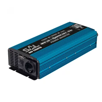   SAL SAI 1000TS Feszültségátalakító, 1000W, tiszta szinusz, USB