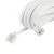USE T 5-10/WH Telefoncsatlakozó kábel, 6P4C, dugó-dugó, 10m ( T 5-10/WH )