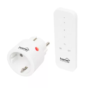   HOME TH2311 távirányítható mini hálózati aljzat szett, 2300 W, 1 aljzat + 1 távirányító