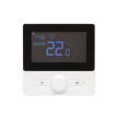 HOME THE25B digitális termosztát, falra szerelhető, programozható, ablaknyitás-érzékelés, fagyvédelmi funkció, fekete