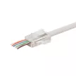 Átmenő, nyitott végű RJ45 moduláris dugó, 8P8C