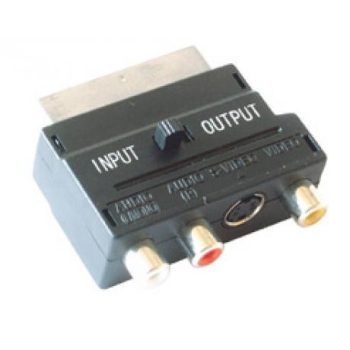   USE V 50S Videó átalakító, 21 pólusó SCART dugó-3xRCA aljza+SVHS aljzat ( V 50S )