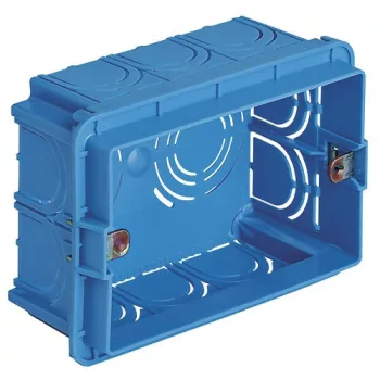   Vimar V71303 3-modulos süllyesztett szerelődoboz, (Glow Wire 650 ° C), falakhoz, világoskék