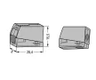 Wago 224-101 Csillárkapocs 1x2,5mm2 szürke