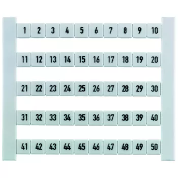   Weidmüller 0468660001 DEK 6 FW 1-50 Dekafix, Sorkapocs jelölő, 5 x 6 mm, Osztás, mm (P): 6.00 Weidmueller, Fehér