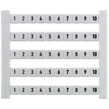   Weidmüller 0468660051 DEK 6 FW 51-100 Dekafix, Sorkapocs jelölő, 5 x 6 mm, Osztás, mm (P): 6.00 Weidmueller, Fehér