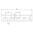 Weidmüller 0514500000 TS 35X7.5/LL 2M/ST/ZN Tartósín, TS 35, TS 35 x 7,5, aljzattal, Acél, galvanizált, krómozott