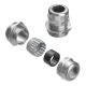 Weidmüller 1009860000 VGM20-SS 68 KB 6-12 VG S (standard stainless steel cable gland), Tömszelence, M 20, 8 mm, OD min. 6 - OD max. 12 mm, nemesacél 1.4305 (303)