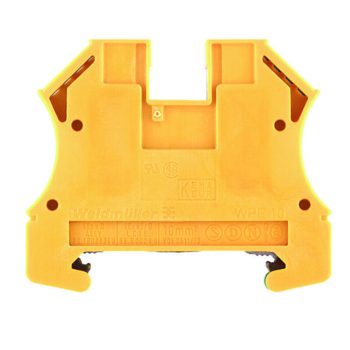   Weidmüller 1010300000 WPE 10 Földelő sorkapcsok, Csavaros csatlakozás, 10 mm2;, 1200 A (10 mm2;), zöld / sárga