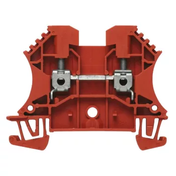   Weidmüller 1020040000 WDU 2.5 RT Átvezető sorkapocs, Csavaros csatlakozás, 2.5 mm2;, 800 V, 24 A, Piros