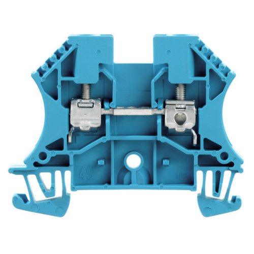Weidmüller 1020180000 WDU 4 BL Átvezető sorkapocs, Csavaros csatlakozás, 4 mm2;, 800 V, 32 A, Kék