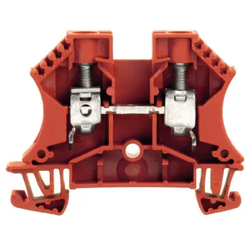   Weidmüller 1020340000 WDU 10 RT Átvezető sorkapocs, Csavaros csatlakozás, 10 mm2;, 1000 V, 57 A, Piros