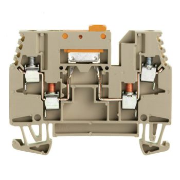   Weidmüller 1039900000 WTR 2.5/ZZ sorozat kapocs Mérő-bontó sorkapocs, Csavaros csatlakozás, 2.5 mm2;, 400 V, 16 A, Csuklós, Sötétbézs