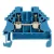 Weidmüller 1040880000 WDU 2.5N ZQV BL Átvezető sorkapocs, Csavaros csatlakozás, 2.5 mm2;, 500 V, 24 A, Kék