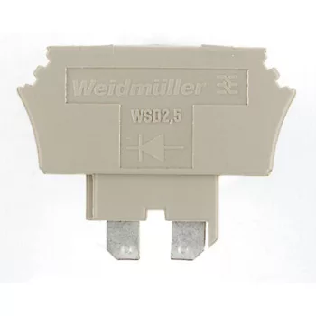   Weidmüller 1058560000 WSD 2.5/D-/+ WTR2.5 Diódás csatlakozó W-sorozat, Komponens dugó, Névleges keresztmetszet: Dugaszolható csatlakozás, Sötétbézs