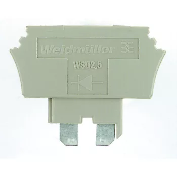  Weidmüller 1058760000 WSD 2.5/SCAN WTR2.5 Diódás csatlakozó W-sorozat, Komponens dugó, Névleges keresztmetszet: Dugaszolható csatlakozás, Sötétbézs