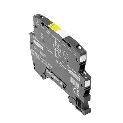 Weidmüller 1063770000 VSSC4 CL FG 24Vuc 0.5A Túlfeszültség-védelem műszerekhez és vezérléshez, 24 V, 34 V, 500 mA, IEC 61643-21, HART-compatible