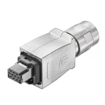   Weidmüller 1072910000 IE-PS-V14M-HYB-10P Csatlakozódugó hibrid, Cat.5 (ISO/IEC 11801)