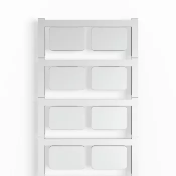   Weidmüller 1073340000 SM 27/18 K MC NE GR SwitchMark, Készülékjelölők, 18 x 27 mm, Szürke