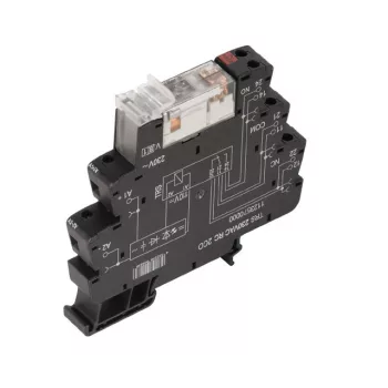   Weidmüller 1123570000 TRS 230VAC RC 2CO TERMSERIES, Relék, Érintkezők száma: 2 Váltóérintkező AgNi, Névleges vezérlőfeszültség: 230 V AC ±5 %, Folytonos áram: 8 A, Csavaros csatlakozás