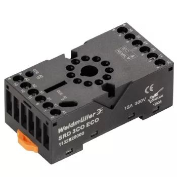   Weidmüller 1132820000 SRD ECO 3CO D-SERIES DRR, Relé talp, Érintkezők száma: 3 Váltóérintkező, Folytonos áram: 12 A, Csavaros csatlakozás