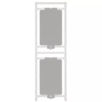   Weidmüller 1138420000 CC 85/54 MC NE GR ClipCard, Készülékjelölők, 54 x 85 mm, Logimark-H tartó, Szürke