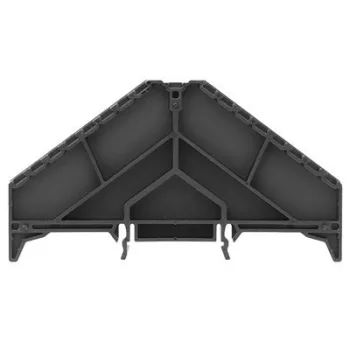   Weidmüller 1173580000 BZT PRV8/35X7.5 P-sorozat, Jelölőtartó, Fekete, Szintek száma: 8, TS 35 x 7,5