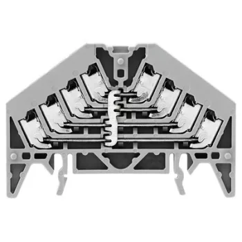   Weidmüller 1173890000 PPV 4 GR 35X7.5 WS P-sorozat, Potenciálelosztó, Névleges keresztmetszet: 1.5 mm2;, Szintek száma: 4, Csatlakozások száma: 16, Szín: Szürke