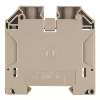   Weidmüller 1186630000 WDU 50N IR Átvezető sorkapocs, Csavaros csatlakozás, 50 mm2;, 1000 V, 150 A, Sötétbézs