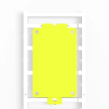   Weidmüller 1248490000 CC 85/54 O4MM MC NE GE ClipCard, Készülékjelölők, 54 x 85 mm, Furattal, Sárga