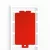 Weidmüller 1288390000 CC 85/54 K MC NE RT ClipCard, Készülékjelölők, 54 x 85 mm, Piros