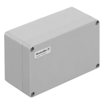   Weidmüller 1305880000 KLIPPON POK 122209 Klippon POK (polyester empty enclosure), Üres ház, Magasság: 120 mm, Szélesség: 220 mm, Mélység: 90 mm, Anyag: üvegszál erősítésű poliészter, kezeletlen, polírozott, Ezüstszürke