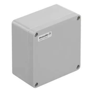   Weidmüller 1305890000 KLIPPON POK 161609 Klippon POK (polyester empty enclosure), Üres ház, Magasság: 160 mm, Szélesség: 160 mm, Mélység: 90 mm, Anyag: üvegszál erősítésű poliészter, kezeletlen, polírozott, Ezüstszürke