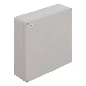   Weidmüller 1305970000 KLIPPON POK 404012 Klippon POK (polyester empty enclosure), Üres ház, Magasság: 405 mm, Szélesség: 400 mm, Mélység: 120 mm, Anyag: üvegszál erősítésű poliészter, kezeletlen, polírozott, Ezüstszürke