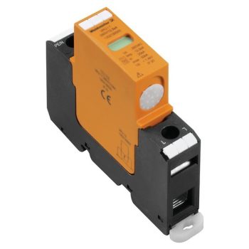   Weidmüller, VPU I, 1352130000, túlfeszültség levezető (cserélhető betétes) 1 pólus, B+C (T1+T2) fokozatú, távjelző nélküli,VPU I 1 280V/12,5KA (Weidmüller 1352130000)