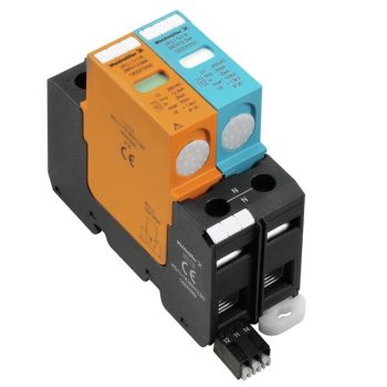   Weidmüller 1352270000 VPU I 1+1 R 280V/12,5KA Túlfeszültség-levezető, Kisfeszültség, telekommunikációs érintkezővel, Single-phase, IT, N-nel, IT, N nélkül, TN