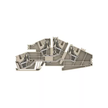  Weidmüller 1411310000 PDL 6 S/L/L Emeletes installációs sorkapocs, PUSH IN, 6 mm2;, 400 V, 41 A, Sötétbézs