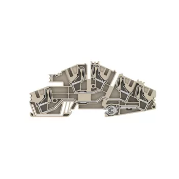   Weidmüller 1411340000 PDL 6 S/N/L/PE Emeletes installációs sorkapocs, PUSH IN, 6 mm2;, 400 V, 41 A, Sötétbézs