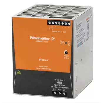   Weidmüller, PRO ECO, 1469610000, tápegység 1 fázisú, 480W, 48V DC kimenettel, 10A, 100...240 V AC, 50/60 Hz, PRO ECO (WEIDMÜLLER 1469610000)