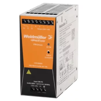   Weidmüller 1478180000 PRO MAX3 240W 24V 10A Áramellátás, tápegység, 24 V